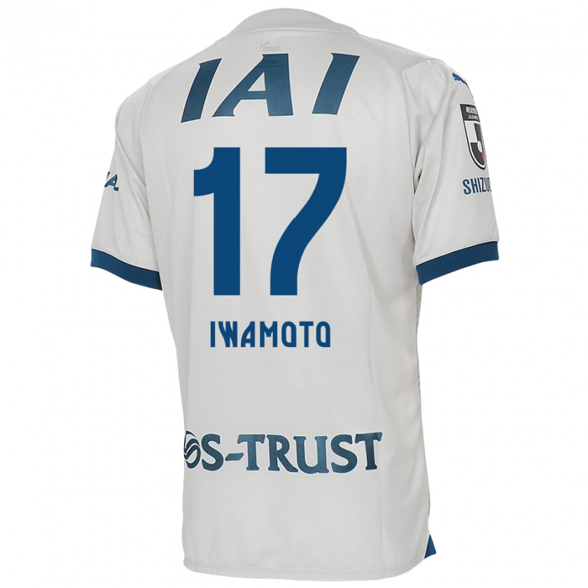 Kandiny Herren Shogo Iwamoto #17 Weiß Blau Auswärtstrikot Trikot 2024/25 T-Shirt