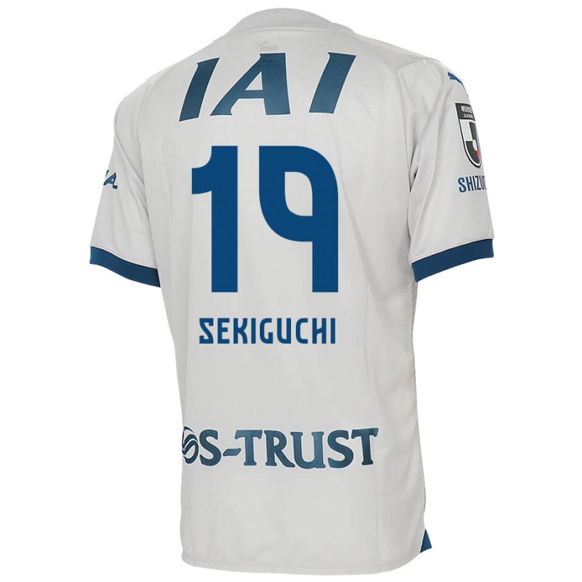 Kandiny Herren Kota Sekiguchi #19 Weiß Blau Auswärtstrikot Trikot 2024/25 T-Shirt