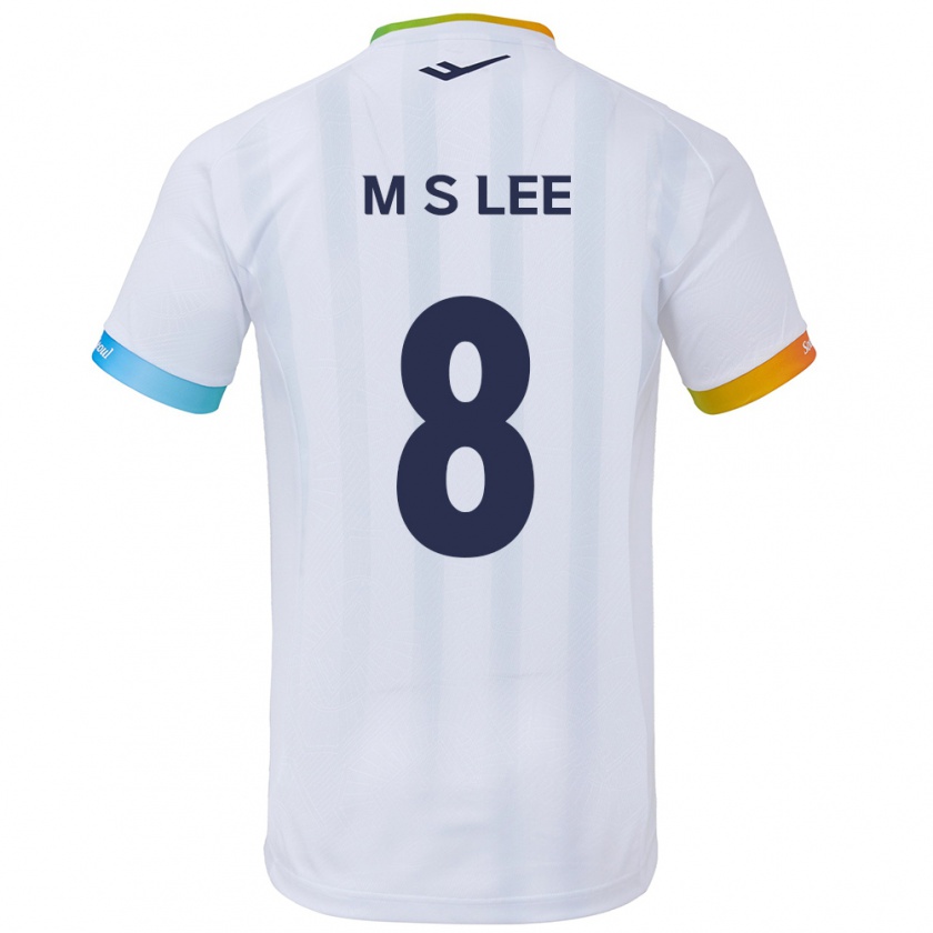 Kandiny Herren Seung-Mo Lee #8 Weiß Blau Auswärtstrikot Trikot 2024/25 T-Shirt