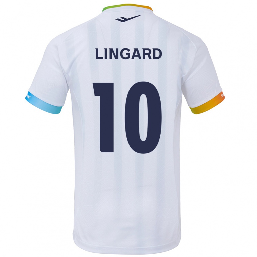 Kandiny Herren Jesse Lingard #10 Weiß Blau Auswärtstrikot Trikot 2024/25 T-Shirt