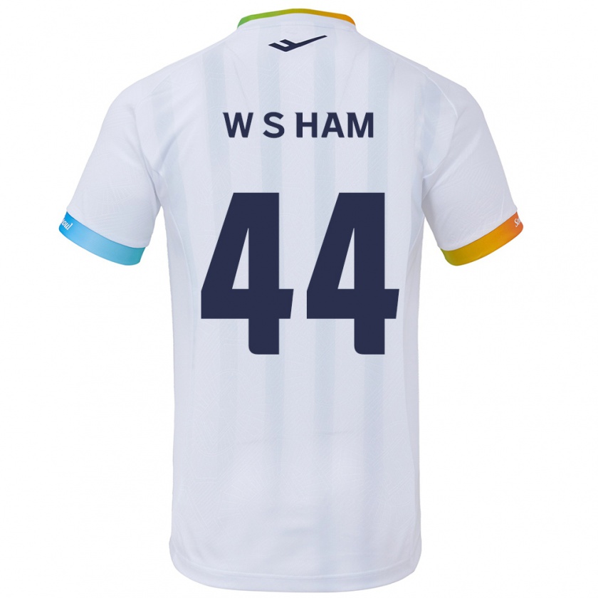 Kandiny Herren Sun-Woo Ham #44 Weiß Blau Auswärtstrikot Trikot 2024/25 T-Shirt