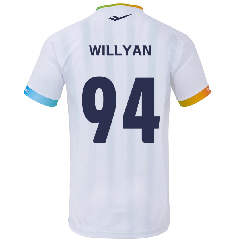 Kandiny Herren Willyan #94 Weiß Blau Auswärtstrikot Trikot 2024/25 T-Shirt