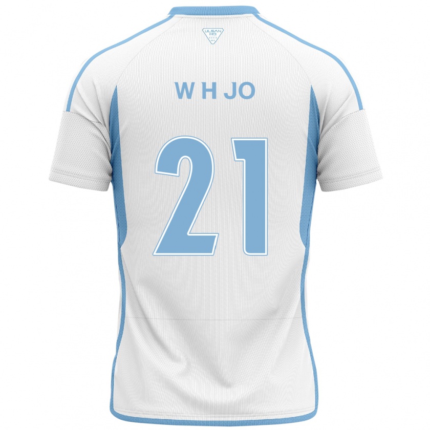 Kandiny Herren Hyeon-Woo Jo #21 Weiß Blau Auswärtstrikot Trikot 2024/25 T-Shirt