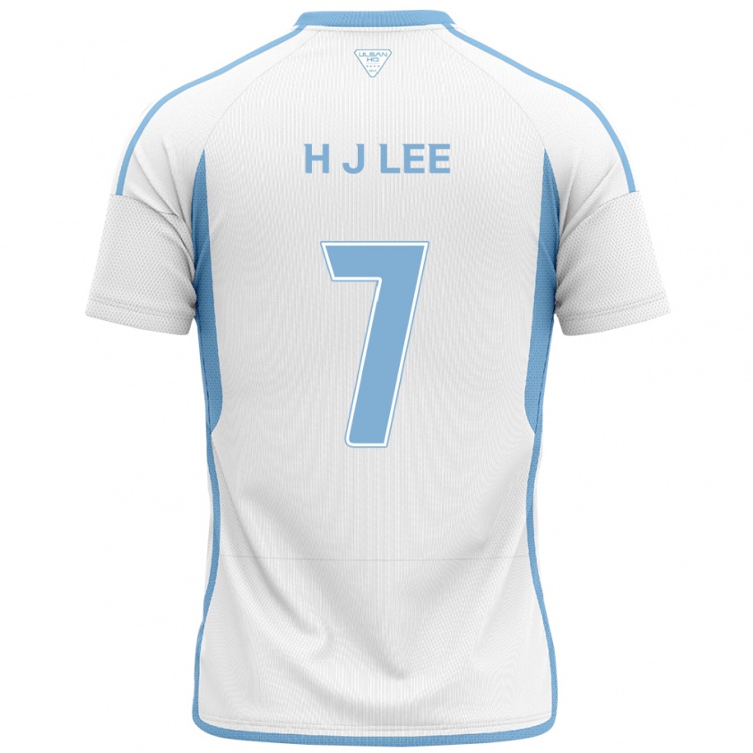 Kandiny Herren Jae-Hun Lee #7 Weiß Blau Auswärtstrikot Trikot 2024/25 T-Shirt