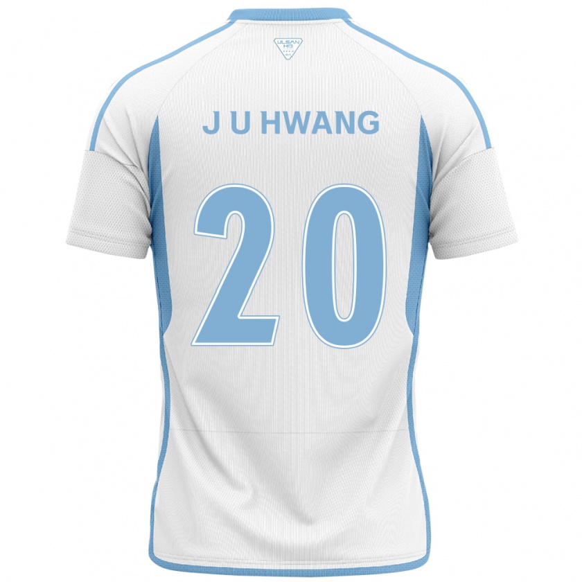 Kandiny Herren Ui-Jun Hwang #20 Weiß Blau Auswärtstrikot Trikot 2024/25 T-Shirt