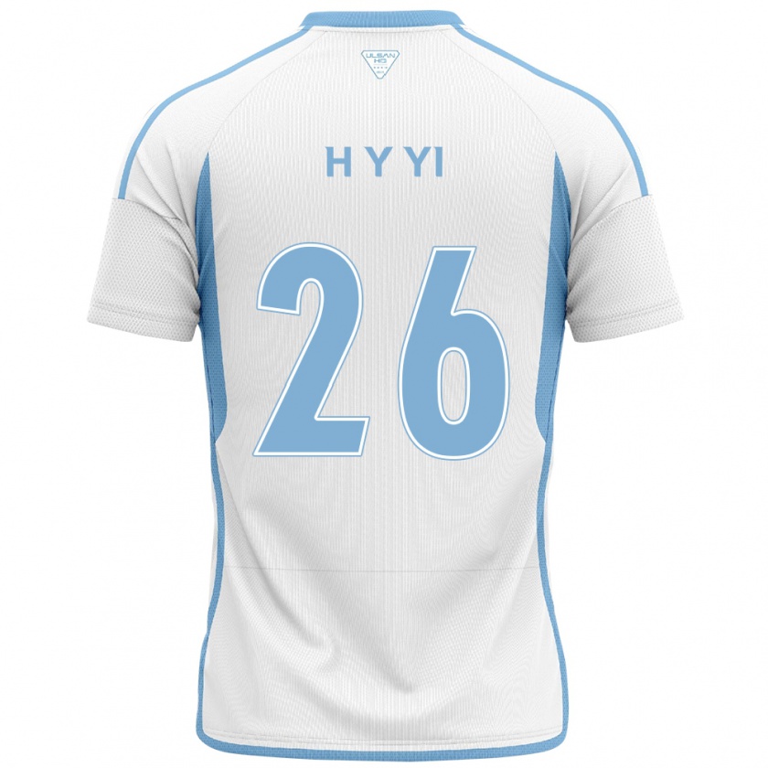 Kandiny Herren Yong-Hyeon Yi #26 Weiß Blau Auswärtstrikot Trikot 2024/25 T-Shirt