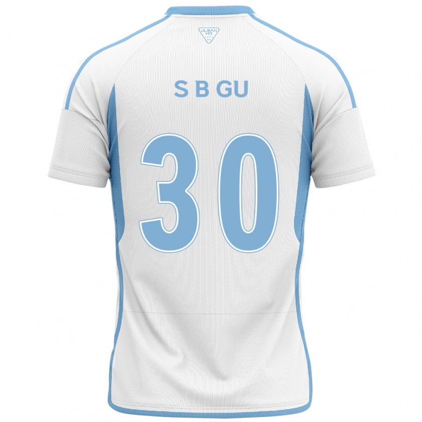 Kandiny Herren Bon-Seo Gu #30 Weiß Blau Auswärtstrikot Trikot 2024/25 T-Shirt