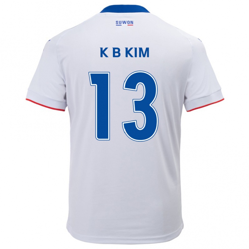 Kandiny Herren Bo-Kyung Kim #13 Weiß Blau Auswärtstrikot Trikot 2024/25 T-Shirt