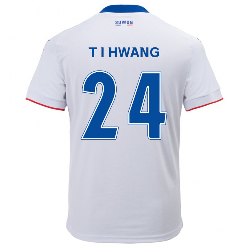 Kandiny Herren In-Taek Hwang #24 Weiß Blau Auswärtstrikot Trikot 2024/25 T-Shirt