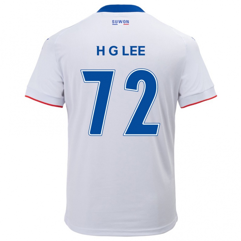 Kandiny Herren Geon-Hee Lee #72 Weiß Blau Auswärtstrikot Trikot 2024/25 T-Shirt