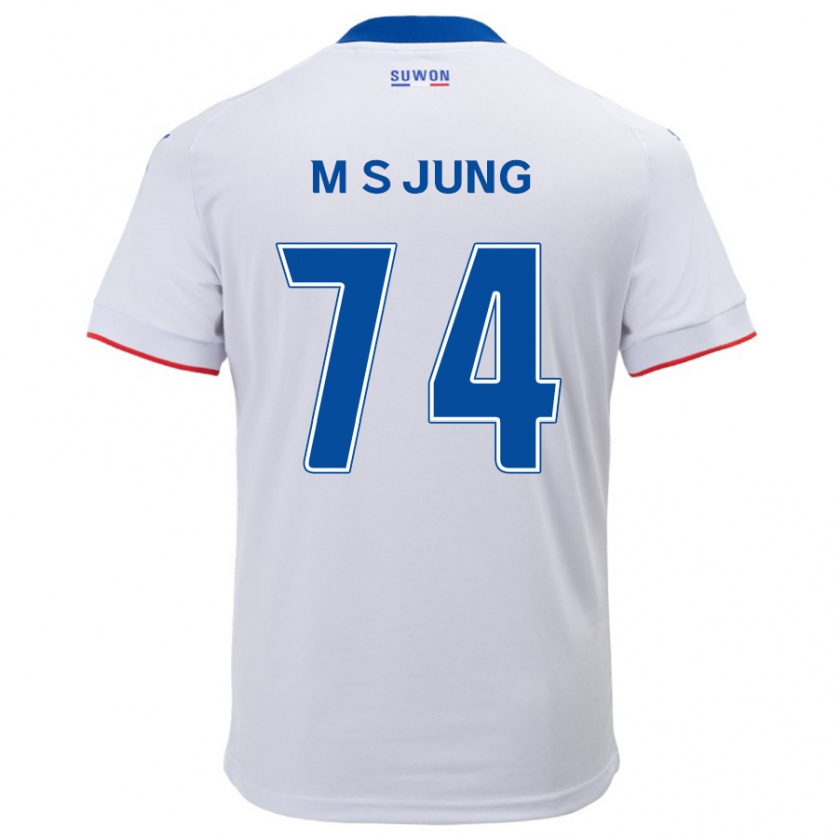 Kandiny Herren Sung-Min Jung #74 Weiß Blau Auswärtstrikot Trikot 2024/25 T-Shirt