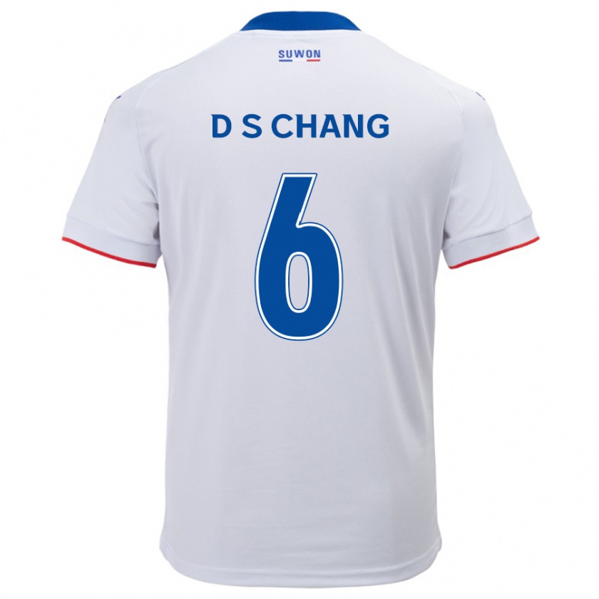 Kandiny Herren Se-Dong Chang #6 Weiß Blau Auswärtstrikot Trikot 2024/25 T-Shirt