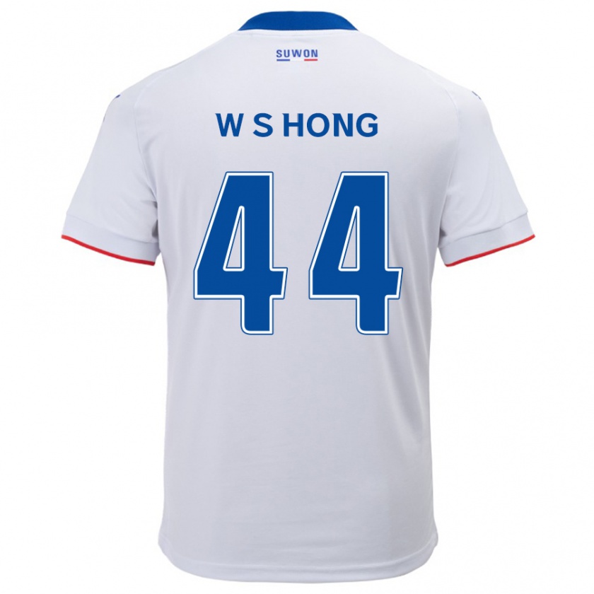 Kandiny Herren Sang-Won Hong #44 Weiß Blau Auswärtstrikot Trikot 2024/25 T-Shirt