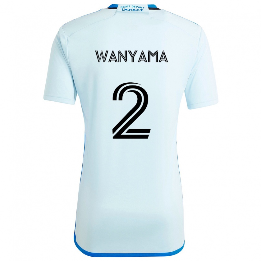 Kandiny Herren Victor Wanyama #2 Eisblau Auswärtstrikot Trikot 2024/25 T-Shirt