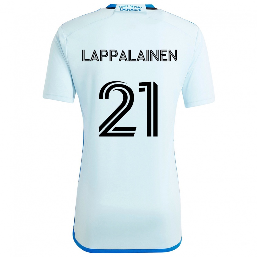 Kandiny Herren Lassi Lappalainen #21 Eisblau Auswärtstrikot Trikot 2024/25 T-Shirt