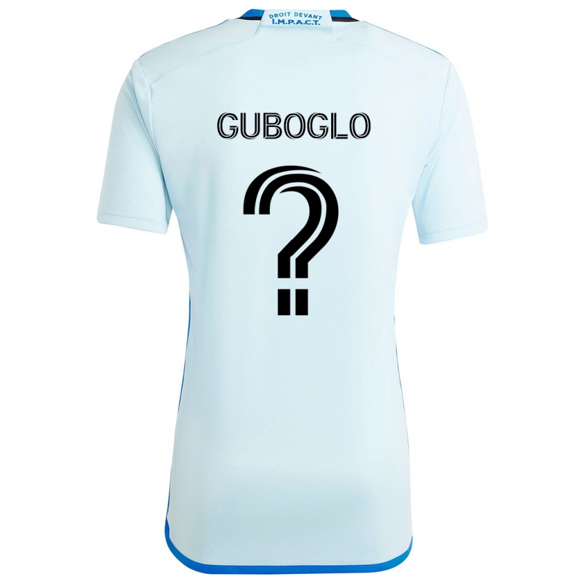 Kandiny Herren Yuri Guboglo #0 Eisblau Auswärtstrikot Trikot 2024/25 T-Shirt