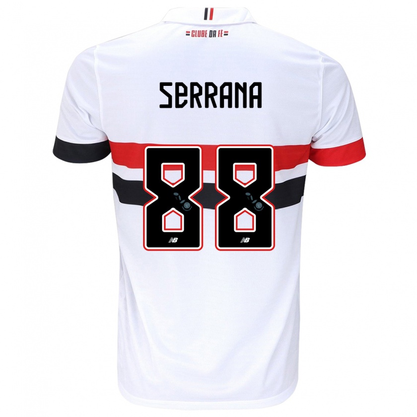 Kandiny Damen Serrana #88 Weiß Rot Schwarz Heimtrikot Trikot 2024/25 T-Shirt