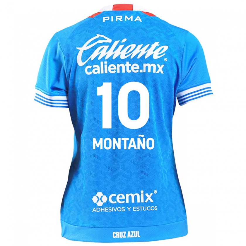 Kandiny Damen Andrés Montaño #10 Himmelblau Heimtrikot Trikot 2024/25 T-Shirt