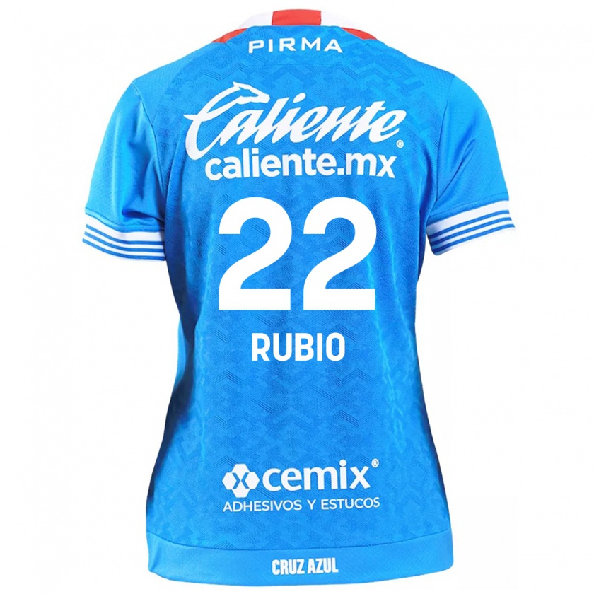 Kandiny Damen Raymundo Rubio #22 Himmelblau Heimtrikot Trikot 2024/25 T-Shirt