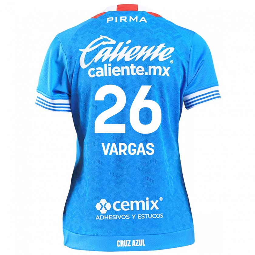 Kandiny Damen Carlos Vargas #26 Himmelblau Heimtrikot Trikot 2024/25 T-Shirt