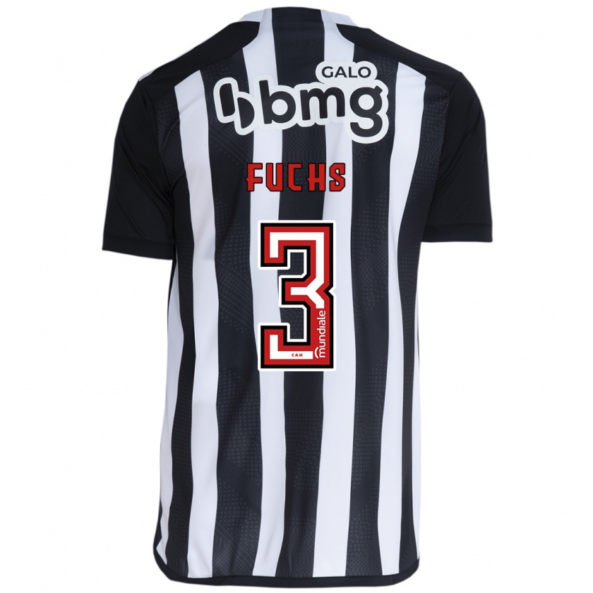 Kandiny Damen Bruno Fuchs #3 Weiß Schwarz Heimtrikot Trikot 2024/25 T-Shirt