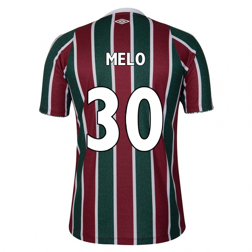 Kandiny Damen Felipe Melo #30 Grün Kastanienbraun Weiß Heimtrikot Trikot 2024/25 T-Shirt