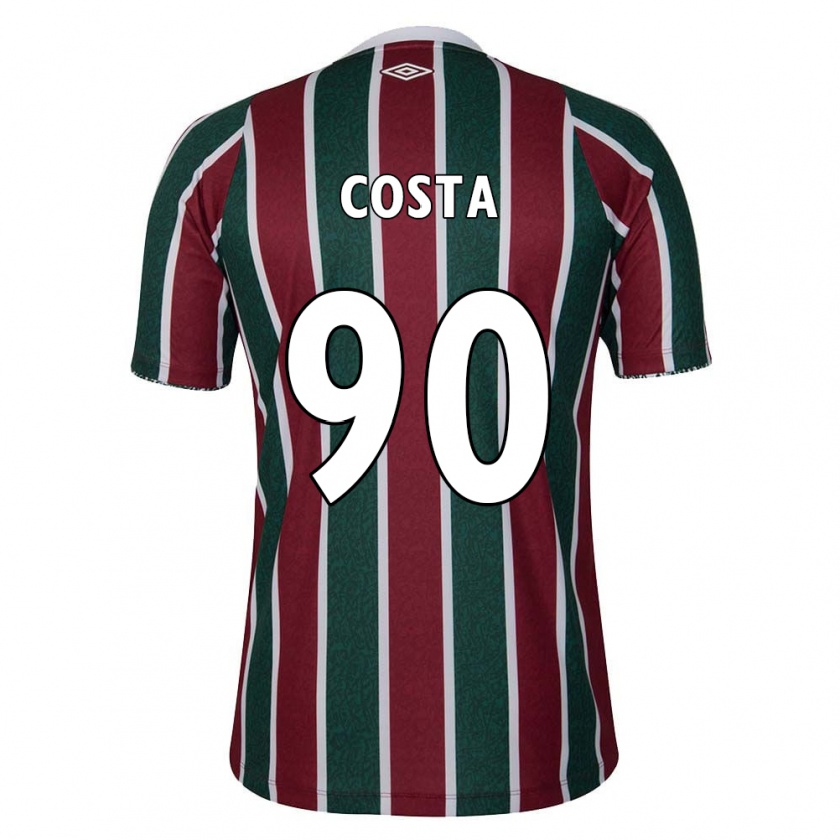 Kandiny Damen Douglas Costa #90 Grün Kastanienbraun Weiß Heimtrikot Trikot 2024/25 T-Shirt