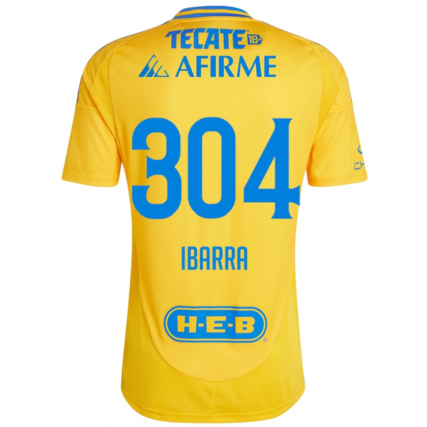 Kandiny Damen Luis Ibarra #304 Goldgelb Heimtrikot Trikot 2024/25 T-Shirt