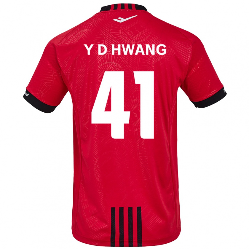 Kandiny Damen Do-Yoon Hwang #41 Rot Schwarz Heimtrikot Trikot 2024/25 T-Shirt