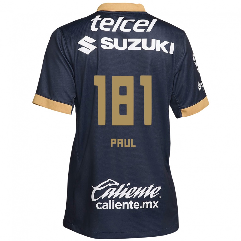 Kandiny Damen Miguel Paul #181 Obsidian Gold Weiß Auswärtstrikot Trikot 2024/25 T-Shirt