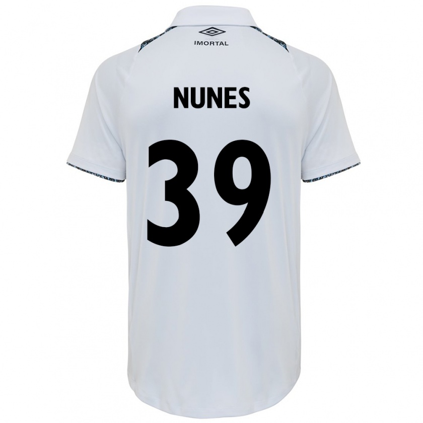 Kandiny Damen Gustavo Nunes #39 Weiß Blau Auswärtstrikot Trikot 2024/25 T-Shirt