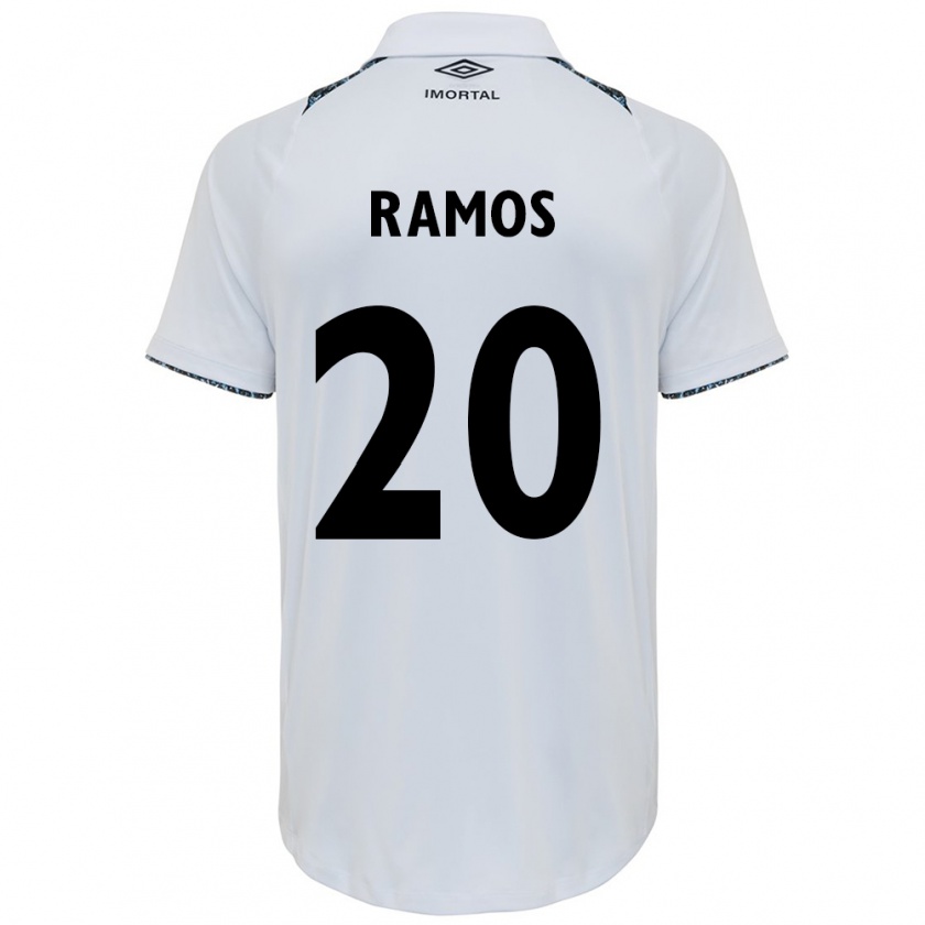 Kandiny Damen Mónica Ramos #20 Weiß Blau Auswärtstrikot Trikot 2024/25 T-Shirt