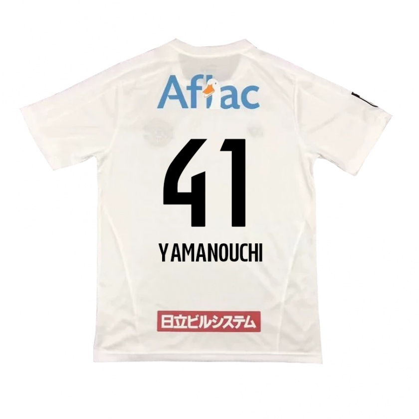 Kandiny Damen Yusei Yamanouchi #41 Weiß Schwarz Auswärtstrikot Trikot 2024/25 T-Shirt