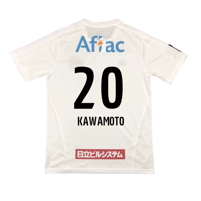 Kandiny Damen Daizen Kawamoto #20 Weiß Schwarz Auswärtstrikot Trikot 2024/25 T-Shirt