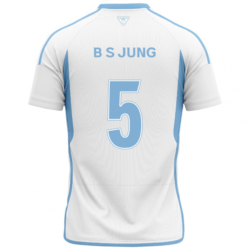 Kandiny Damen Seong-Bin Jung #5 Weiß Blau Auswärtstrikot Trikot 2024/25 T-Shirt