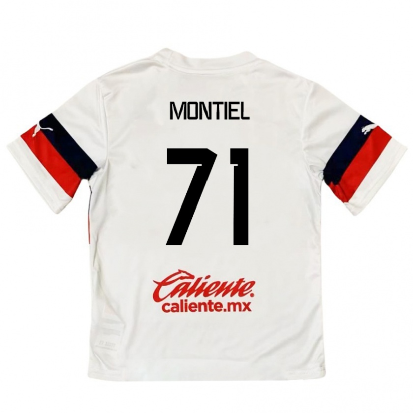 Kandiny Damen Erick Montiel #71 Weiß Rot Auswärtstrikot Trikot 2024/25 T-Shirt