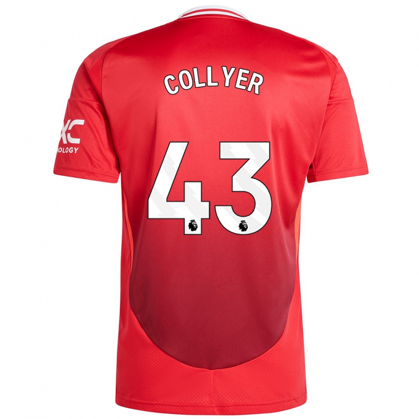 Kandiny Kinder Toby Collyer #43 Hellrot Heimtrikot Trikot 2024/25 T-Shirt