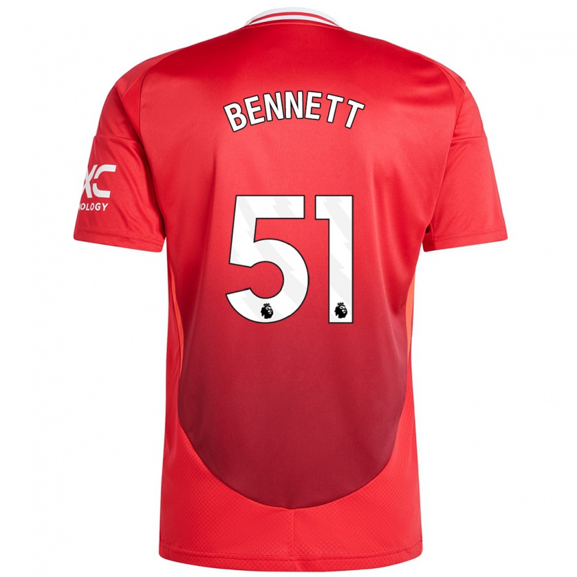 Kandiny Kinder Rhys Bennett #51 Hellrot Heimtrikot Trikot 2024/25 T-Shirt