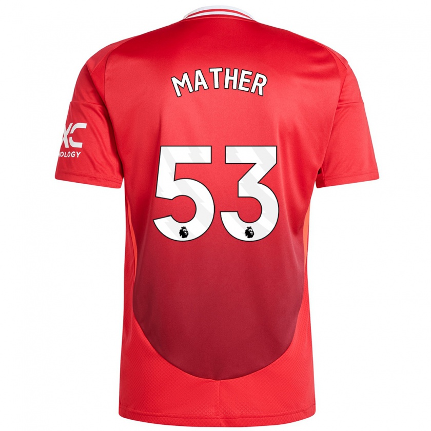 Kandiny Kinder Sam Mather #53 Hellrot Heimtrikot Trikot 2024/25 T-Shirt