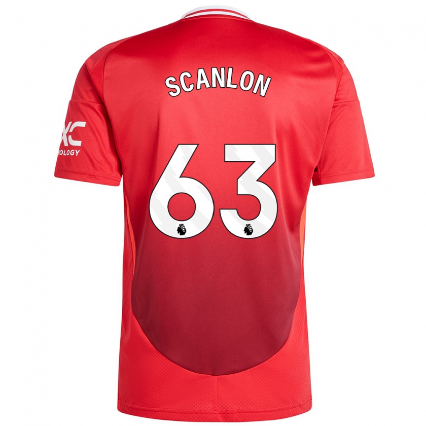 Kandiny Kinder James Scanlon #63 Hellrot Heimtrikot Trikot 2024/25 T-Shirt