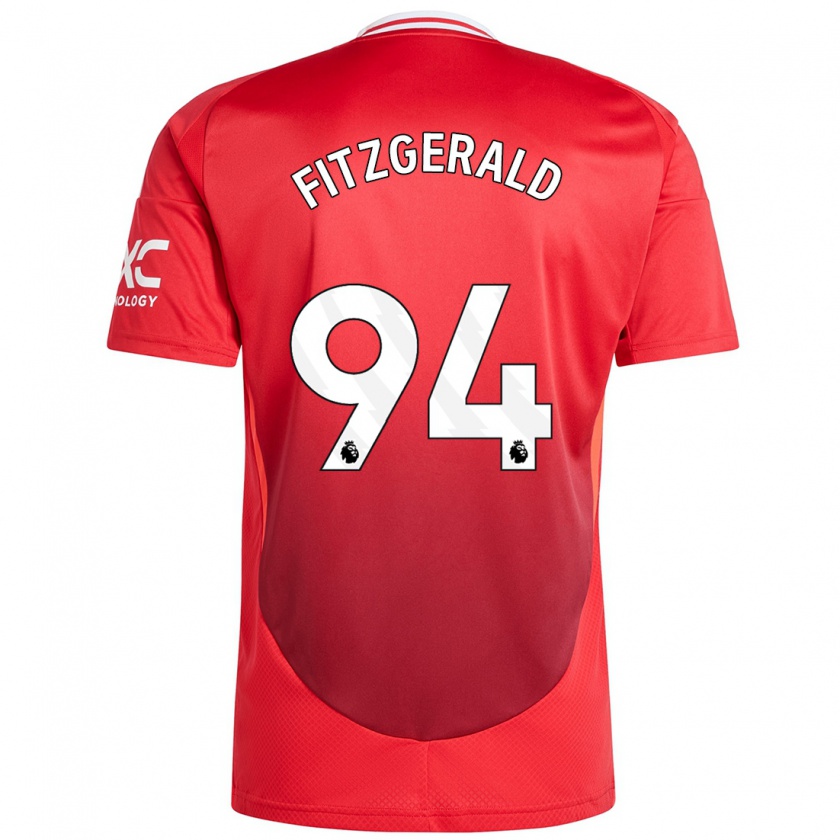 Kandiny Kinder Jayce Fitzgerald #94 Hellrot Heimtrikot Trikot 2024/25 T-Shirt