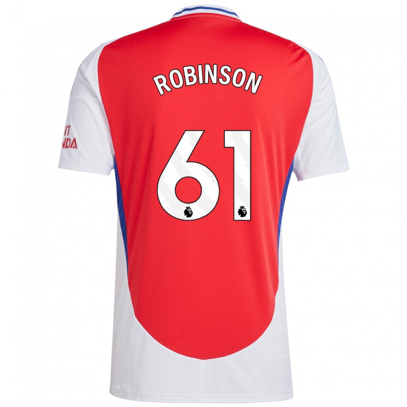 Kandiny Kinder Josh Robinson #61 Rot Weiß Heimtrikot Trikot 2024/25 T-Shirt