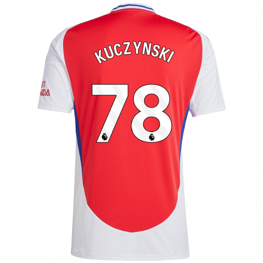 Kandiny Kinder Max Kuczynski #78 Rot Weiß Heimtrikot Trikot 2024/25 T-Shirt