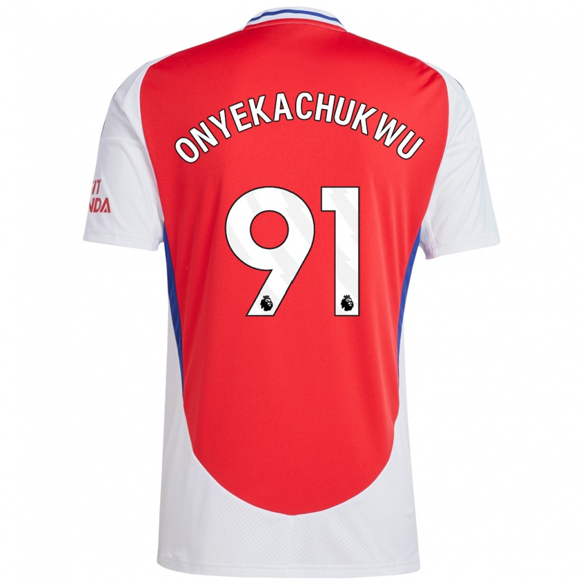 Kandiny Kinder Samuel Onyekachukwu #91 Rot Weiß Heimtrikot Trikot 2024/25 T-Shirt