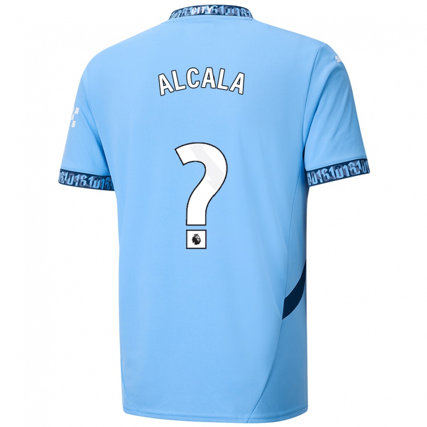 Kandiny Kinder Álex Alcalá #0 Marineblau Heimtrikot Trikot 2024/25 T-Shirt