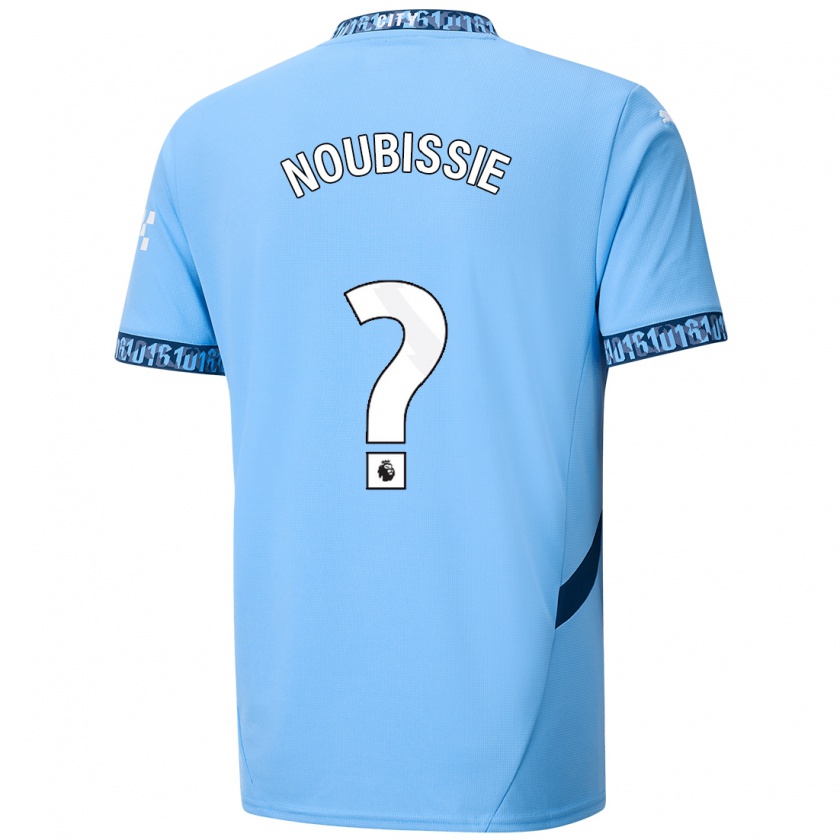 Kandiny Kinder Tyrese Noubissie #0 Marineblau Heimtrikot Trikot 2024/25 T-Shirt