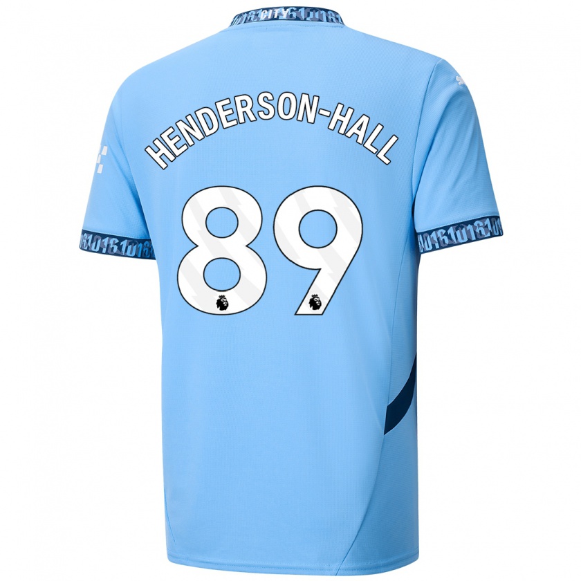 Kandiny Kinder Matty Henderson-Hall #89 Marineblau Heimtrikot Trikot 2024/25 T-Shirt