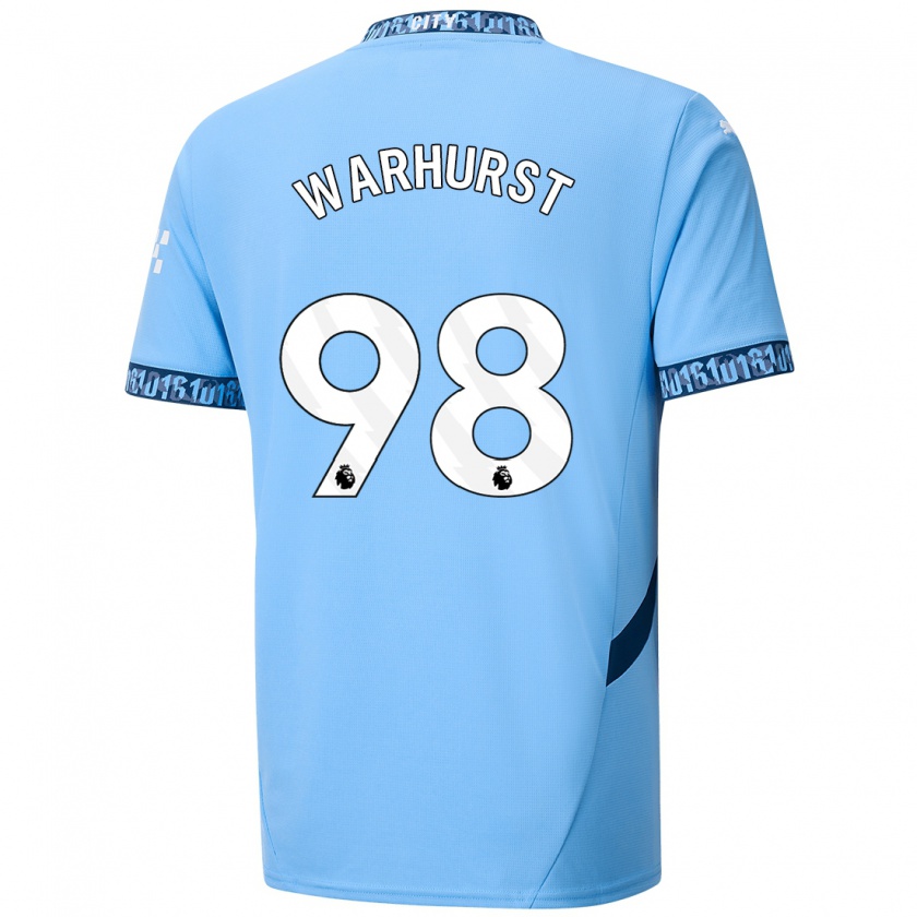 Kandiny Kinder Matty Warhurst #98 Marineblau Heimtrikot Trikot 2024/25 T-Shirt