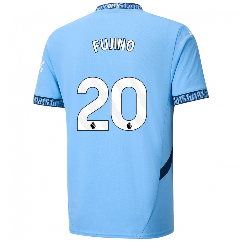 Kandiny Kinder Aoba Fujino #20 Marineblau Heimtrikot Trikot 2024/25 T-Shirt