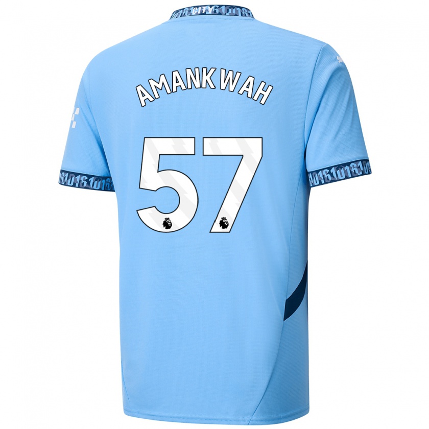 Kandiny Kinder Yeboah Amankwah #57 Marineblau Heimtrikot Trikot 2024/25 T-Shirt